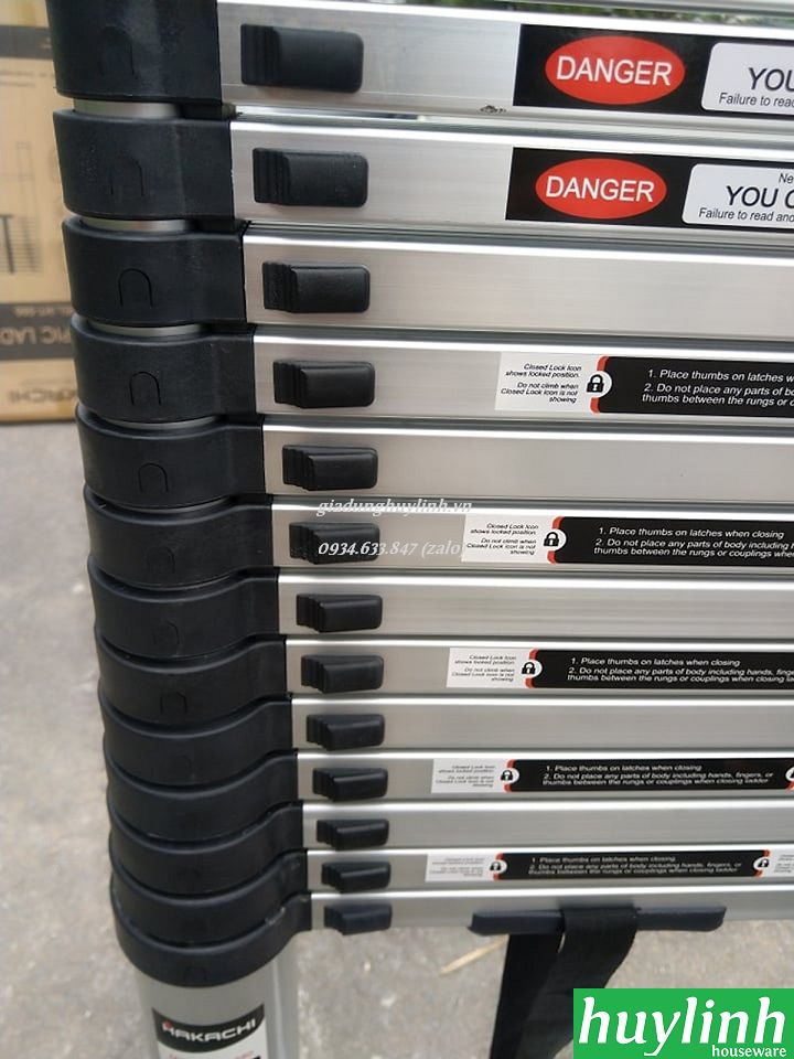 Thang nhôm rút đơn Hakachi HT-580 - 5.8 mét 6