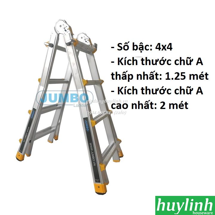 Thang nhôm trượt chữ A Jumbo A404 - 5.1 mét 3