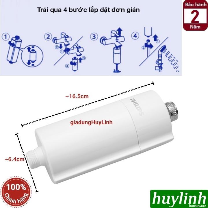 Thiết bị lọc vòi sen tắm Philips AWP1775 2