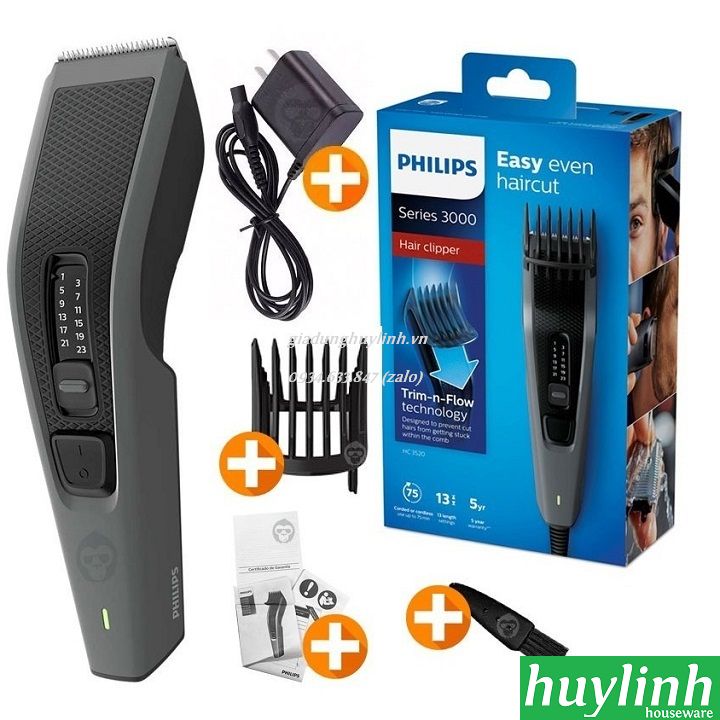 Tông đơ cắt tóc Philips HC3520 2