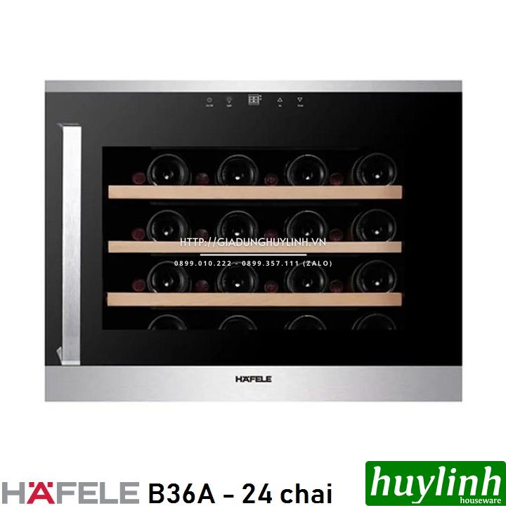 Tủ rượu âm tường Hafele B36A - 24 chai - 538.11.800