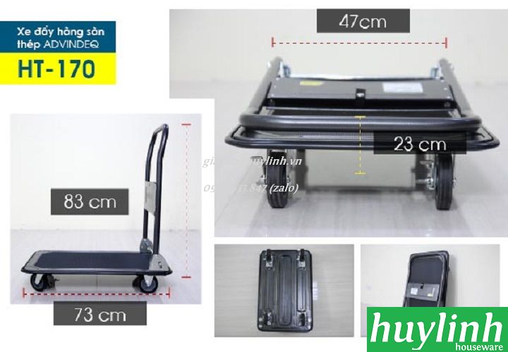 Xe đẩy hàng Advindeq HT-170 - giadunghuylinh.vn 2