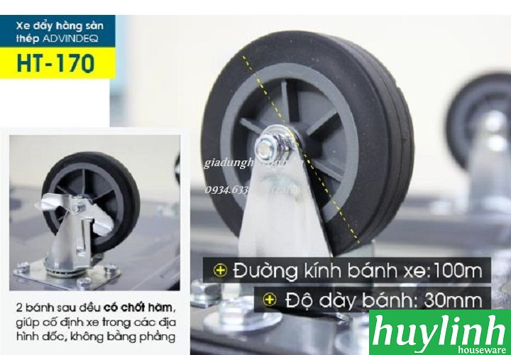 Xe đẩy hàng Advindeq HT-170 - giadunghuylinh.vn 5