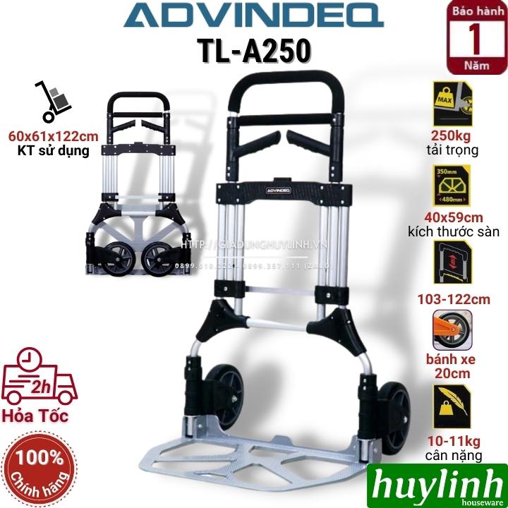 Xe kéo đẩy hàng 2 bánh gấp gọn Advindeq TL-A250 - Tải trọng 250kg