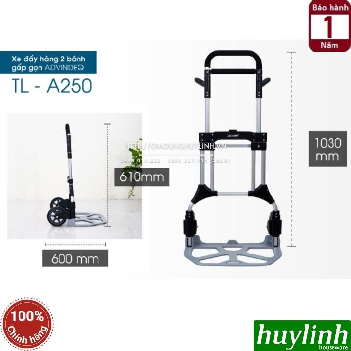 Xe kéo đẩy hàng 2 bánh gấp gọn Advindeq TL-A250 - Tải trọng 250kg 2