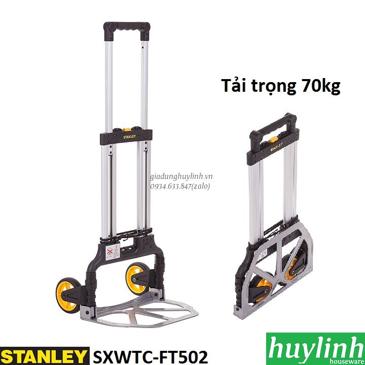 Xe kéo đẩy hàng 2 bánh gấp gọn Stanley SXWTC-FT502 - Tải trọng 70kg