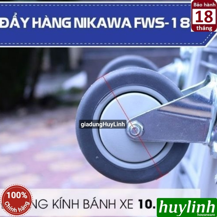 Xe kéo đẩy hàng sàn nhôm Nikawa FWS-180 8