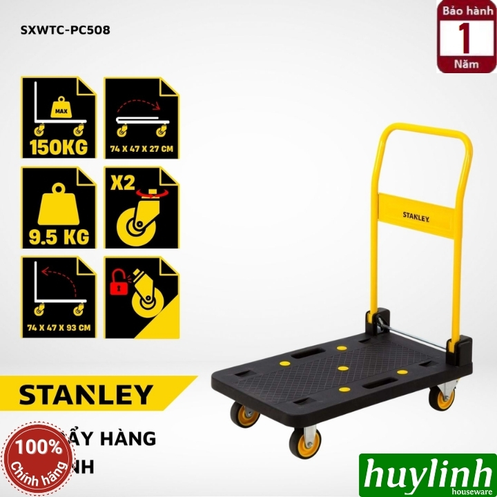 Xe kéo đẩy hàng đa năng Stanley SXWTC-PC508 - Tải trọng 150kg