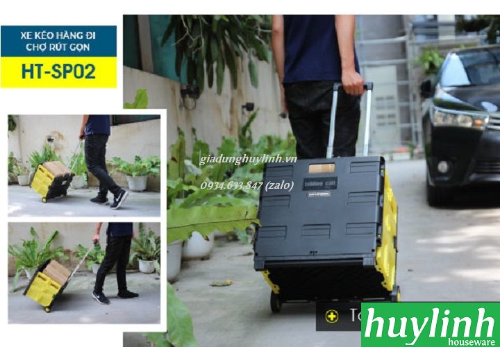 Xe kéo đi chợ Advindeq HT-SP02 - rút gọn - giadunghuylinh.vn 3