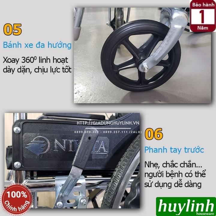 Xe lăn tay có bô Nikita N213-3 - Tải trọng 120kg 5