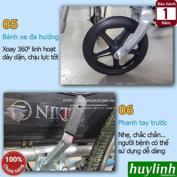 Xe lăn tay Nikita S213-5CR - Tải trọng 120kg 