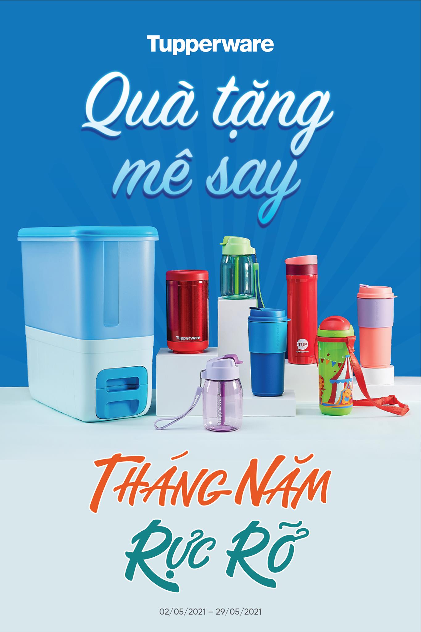 Tupperware khuyến mãi Tháng Năm Rực Rỡ Tupperware khuyến mãi Tháng Năm Rực Rỡ