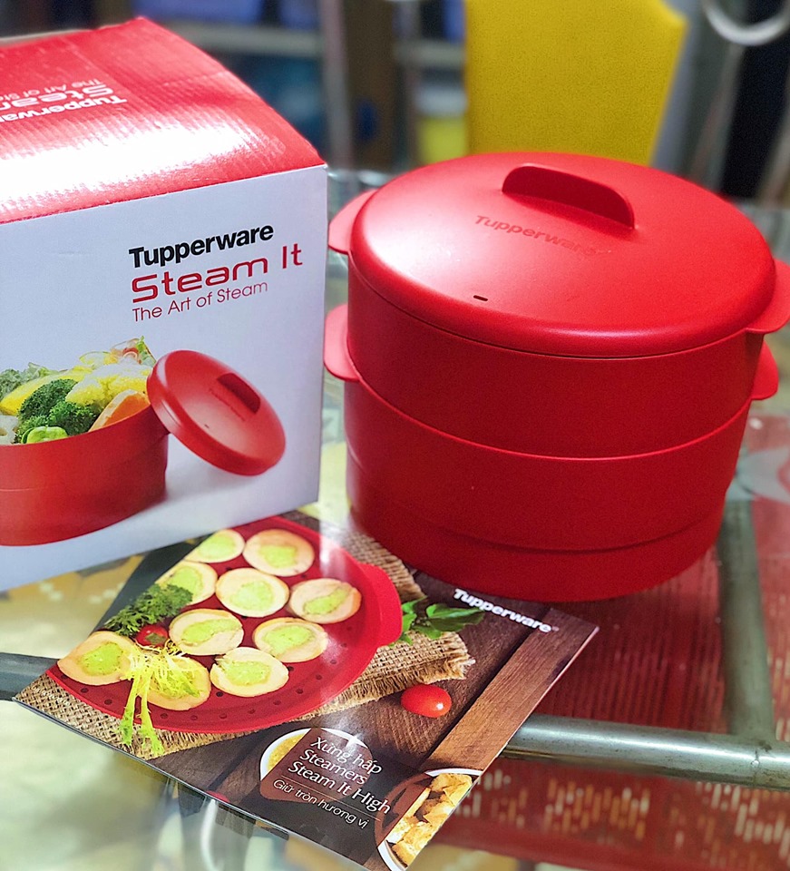 Xửng Hấp Tupperware Steam It - Giản tiện thần thánh Xửng Hấp Tupperware Steam It - Giản tiện thần thánh