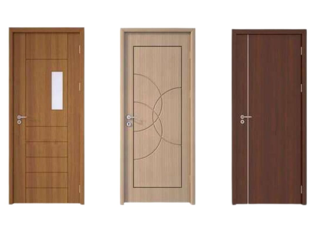 ván ép làm cửa ra vào