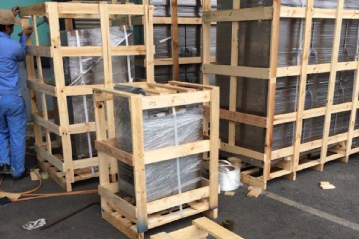 gỗ bao bì trong ngành điện tử