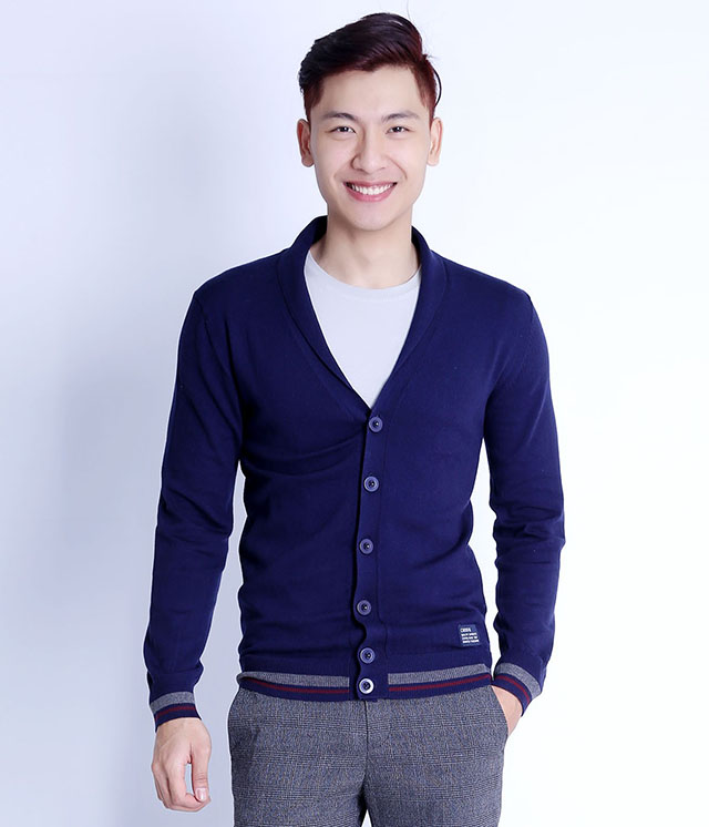 Mix đồ quần tây với áo Cardigan