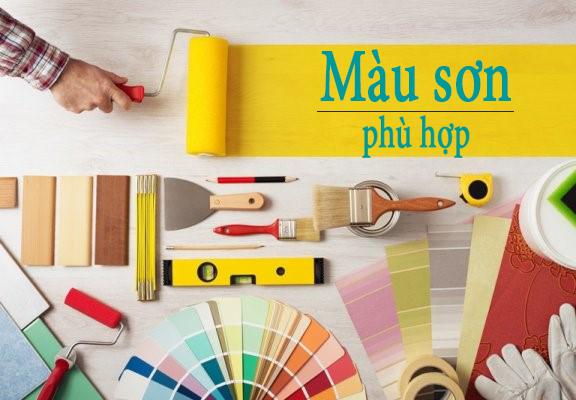 chọn màu sơn nhà phù hợp