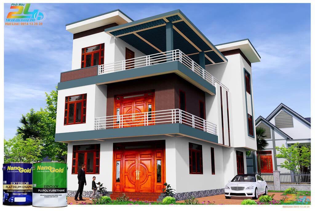 dịch vụ phối màu sơn nano gold 8 sao, 10 sao 3D