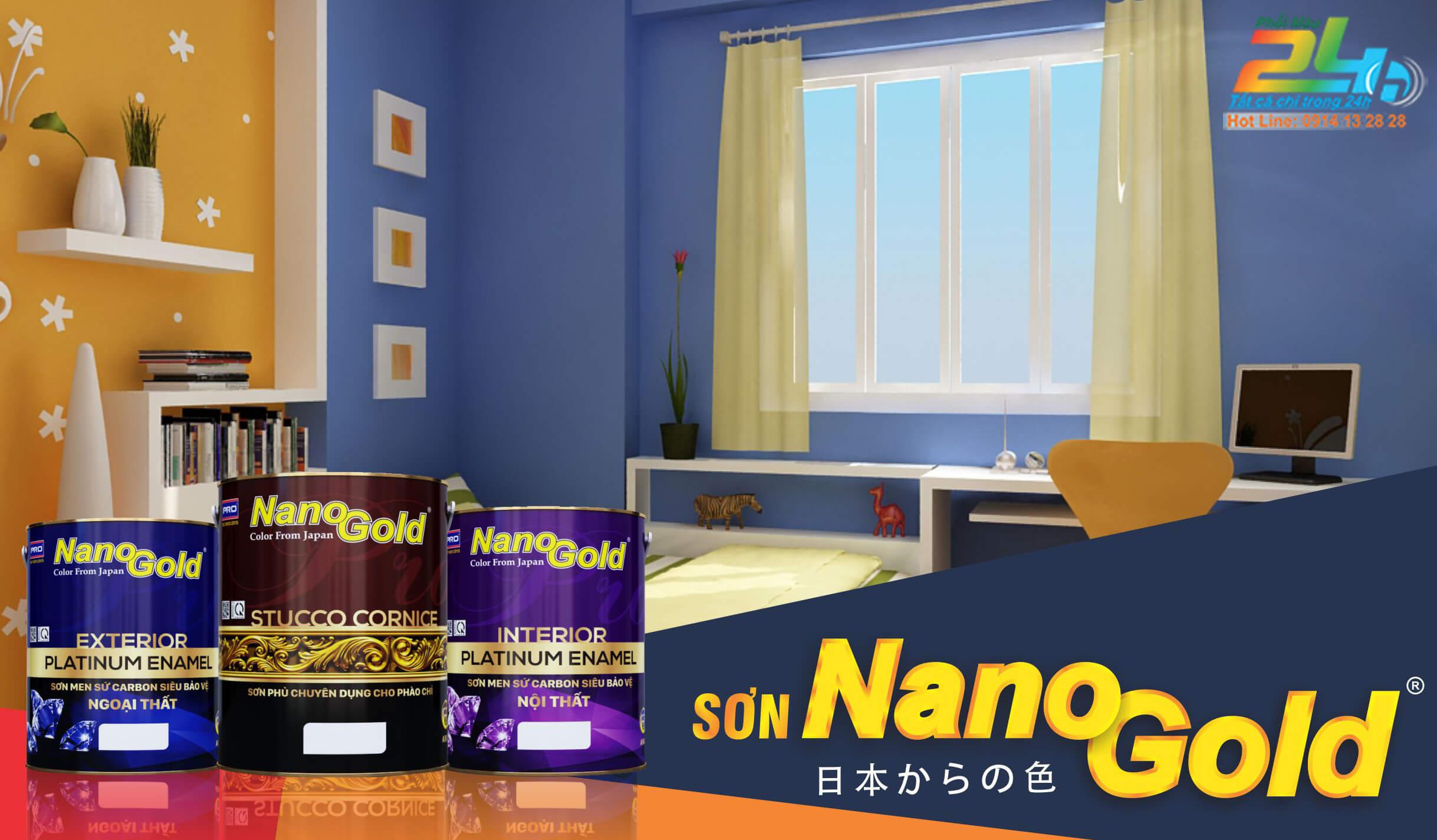 Dịch vụ phối màu sơn nano gold