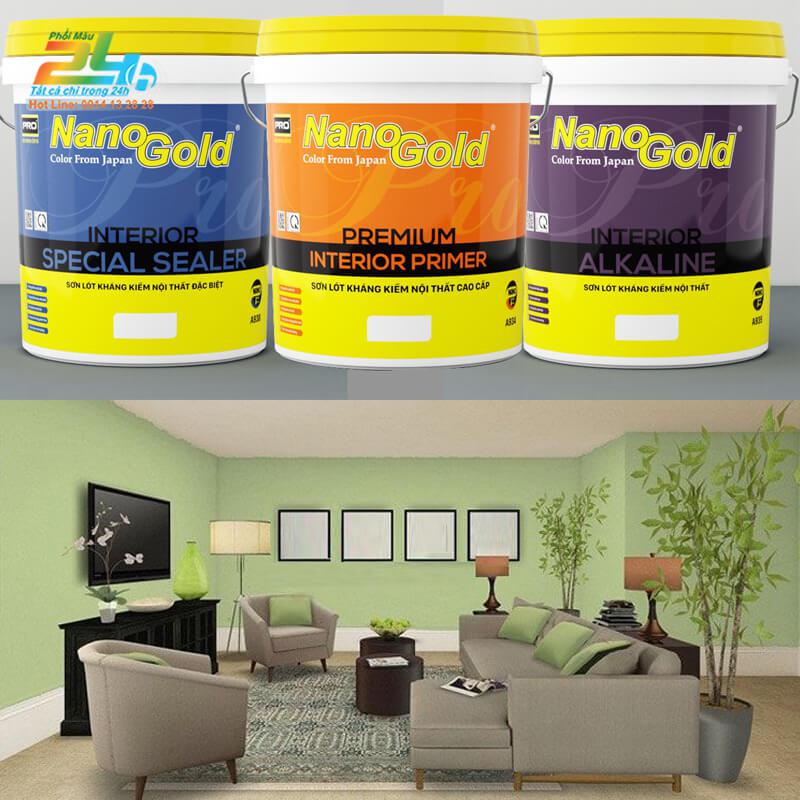 Phối màu sơn nano gold 3D