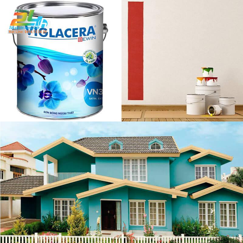 phối màu sơn viglacera ngoại thất