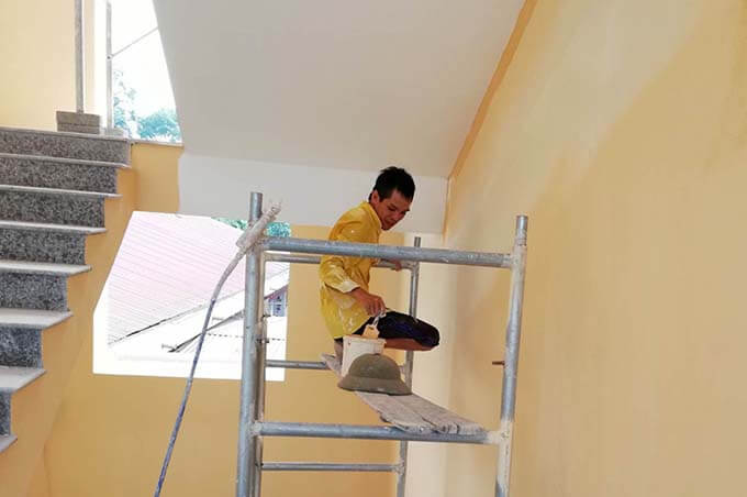 tính toán khối lượng sơn nhà tiết kiệm