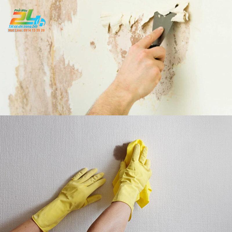 Hướng dẫn xử lý bề mặt tường trước khi tự sơn