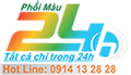 logo Trung tâm phối màu 24h