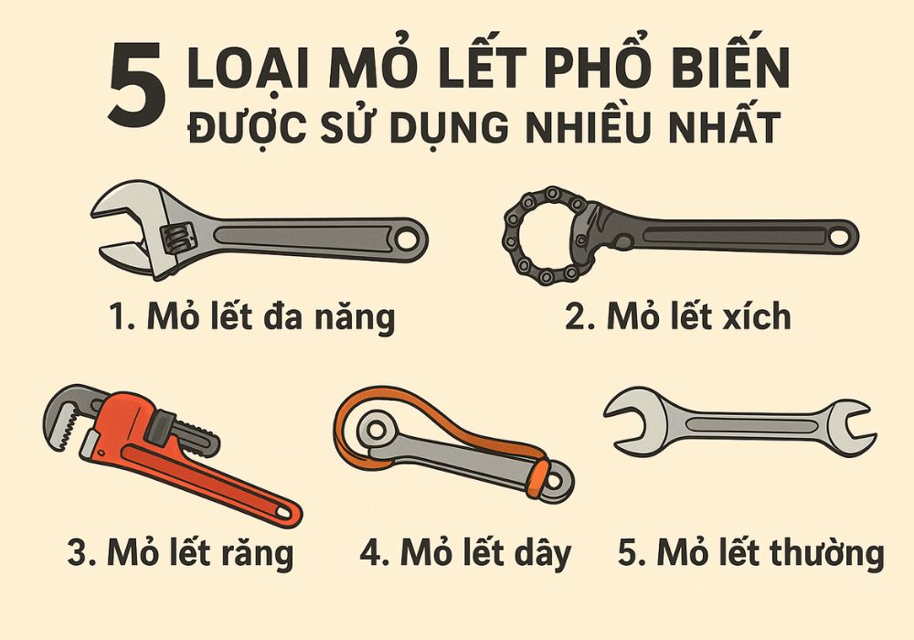Các loại mỏ lết