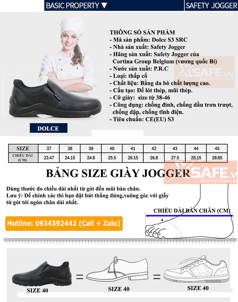 Giày bảo hộ JOGGER DOLCE