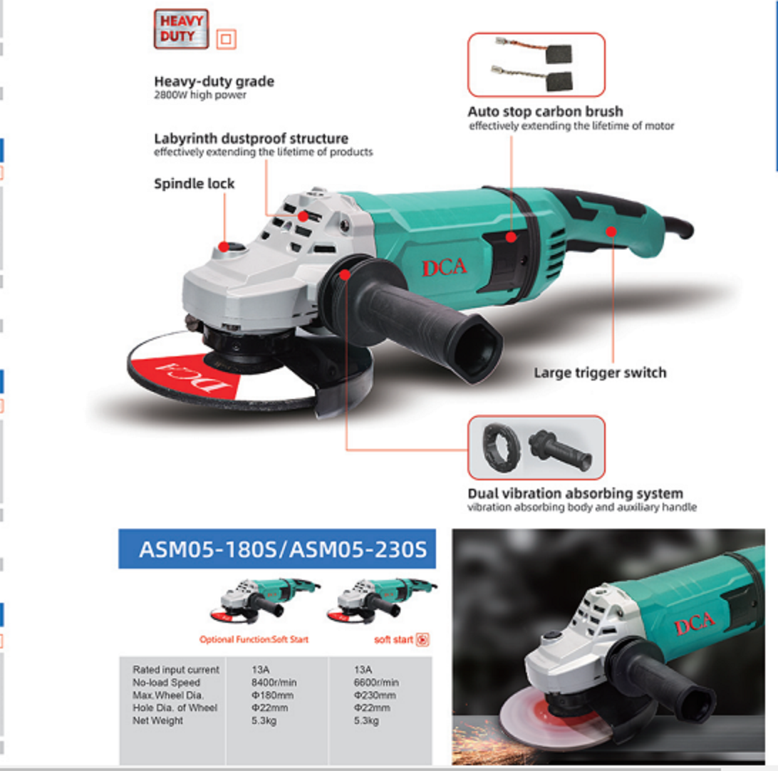 Máy mài góc 2800Ư DCA ASM05-230S