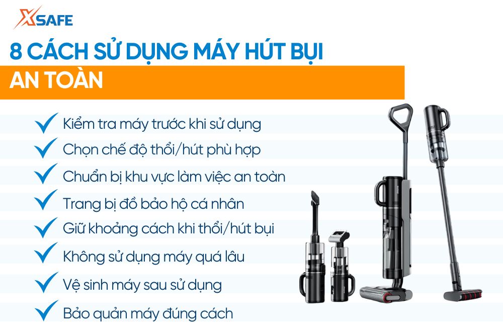 Sử dụng máy hút bụi