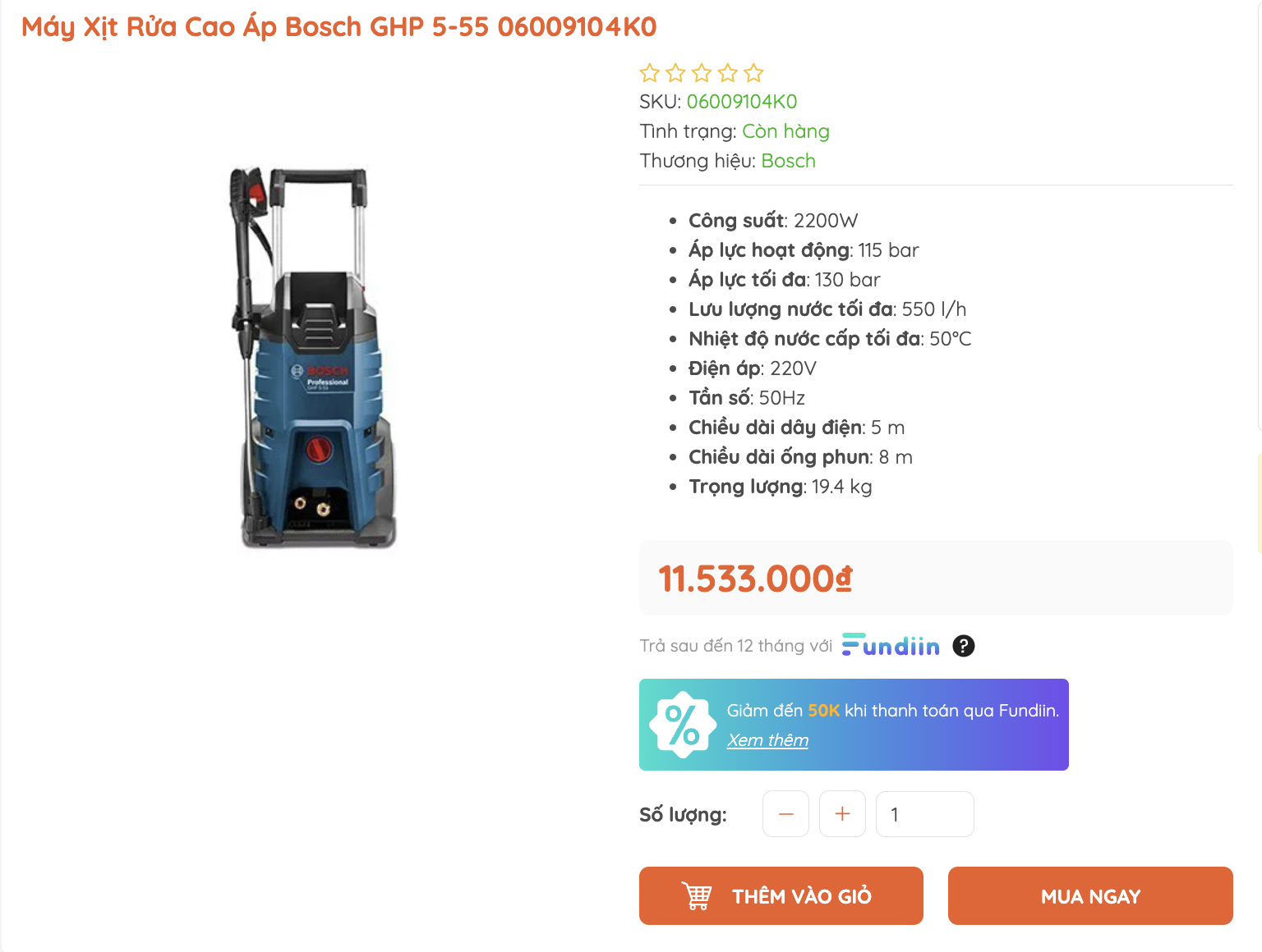 Bosch GHP 5-55 Professional