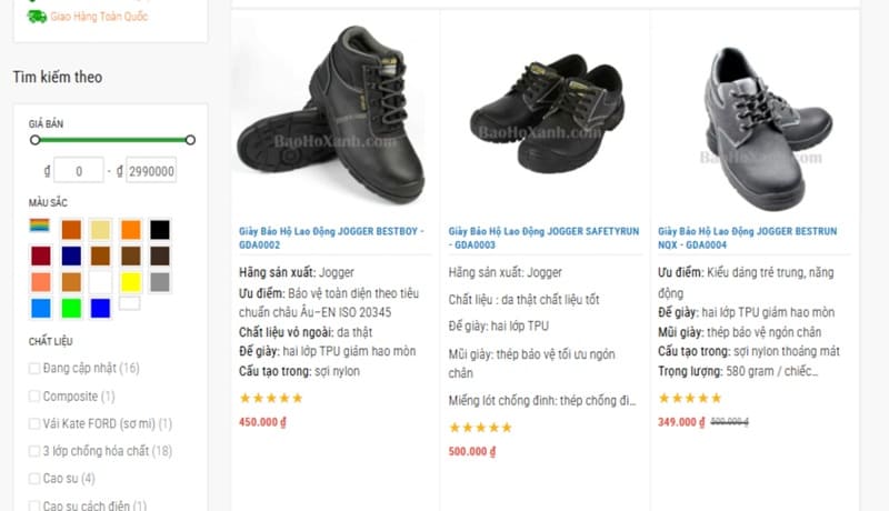 Giày Bảo Hộ Lao Động HCM