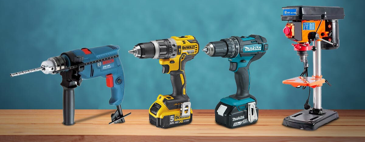 Tổng hợp các loại máy khoan phổ biến