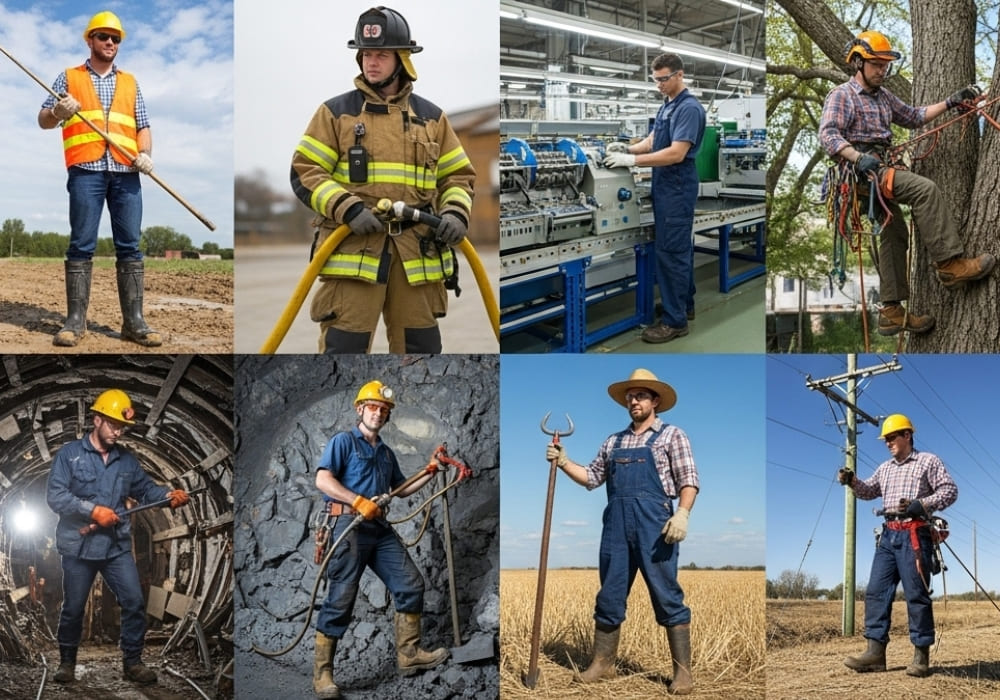 Ứng dụng ủng bảo hộ trong cách ngành nghề