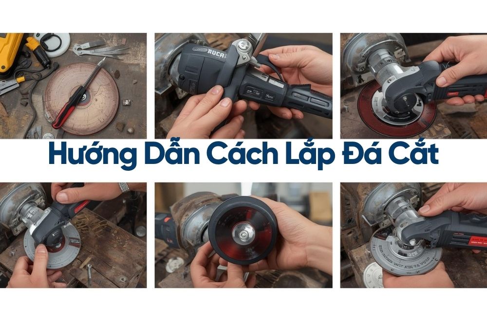 Các bước hướng dẫn lắp đá mài
