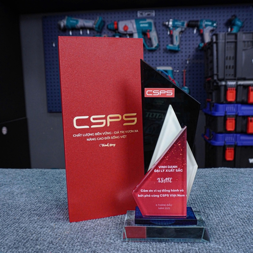 Cúp chứng nhận đại lý xuất sắc CSPS