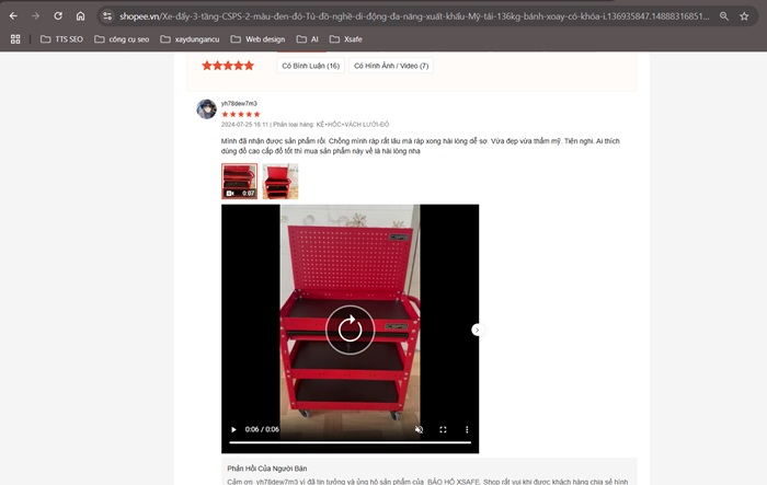 việc xem xét những đánh giá trước đó của khách hàng là khá quan trọng để bạn có thể chọn mua tủ phù hợp cho riêng mình