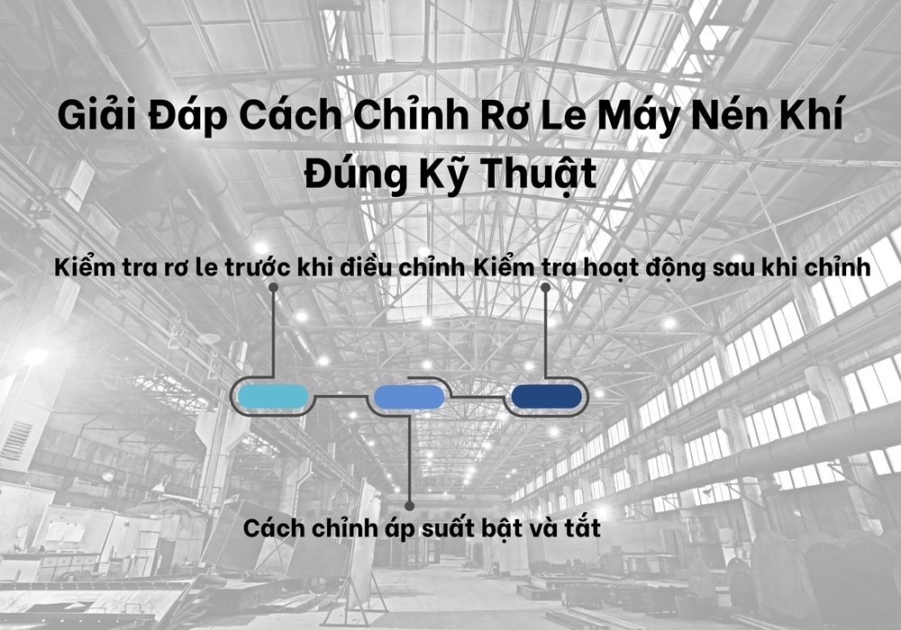 Giải đáp cách chỉnh rơ le máy nén khí đúng kỹ thuật