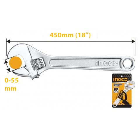 Mỏ lết cầm tay 18" INGCO HADW131182