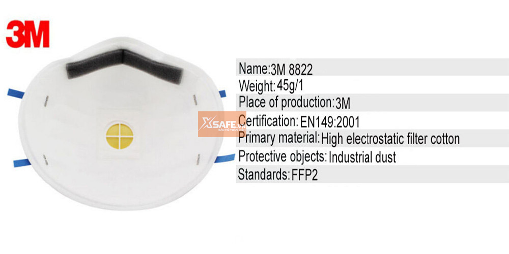 KHẨU TRANG 3M 8822