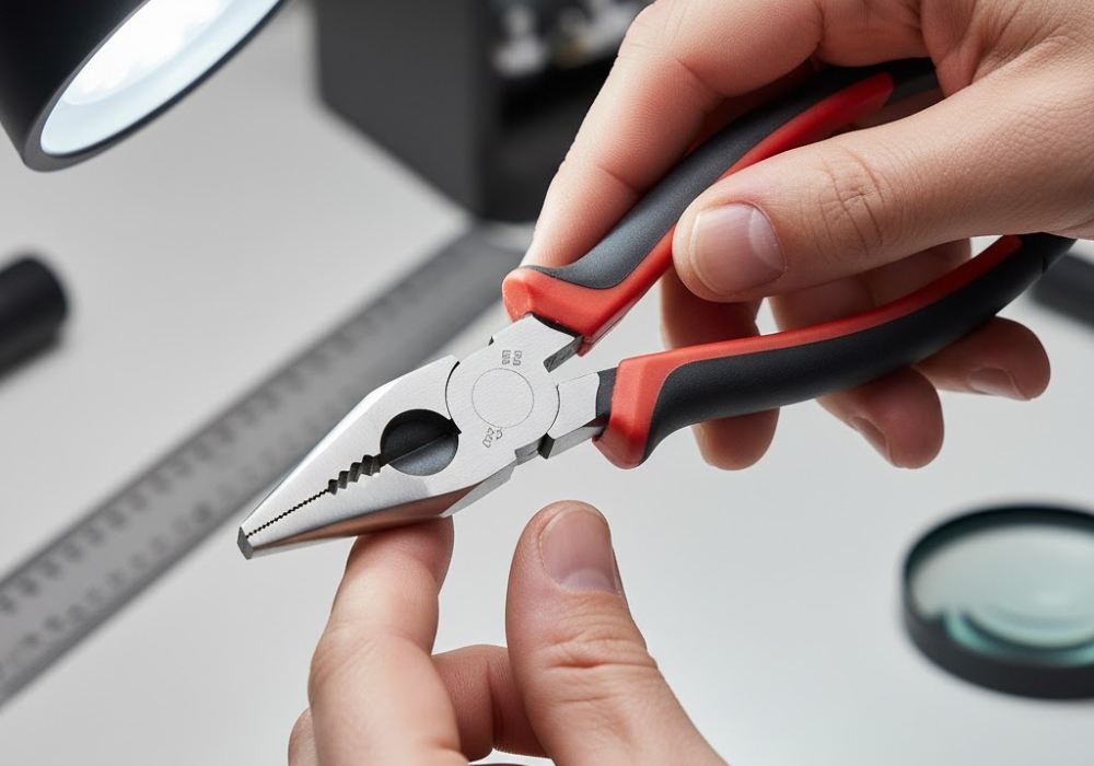 Kiểm tra độ hoàn thiện của kìm cầm tay