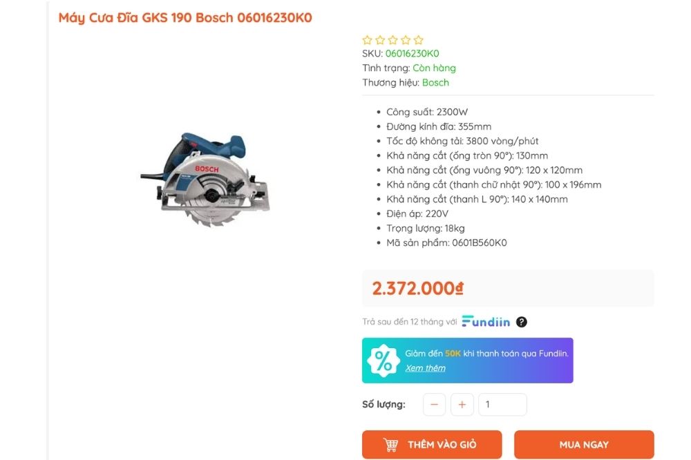 Bosch GKS 190