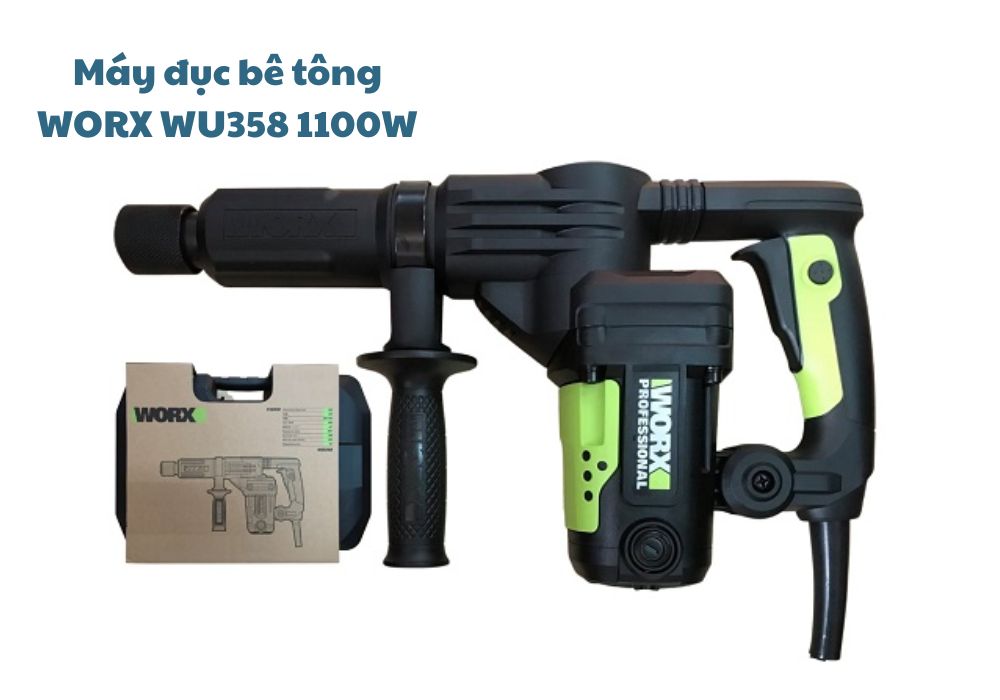 Máy đục bê tông WORX WU358 1100W