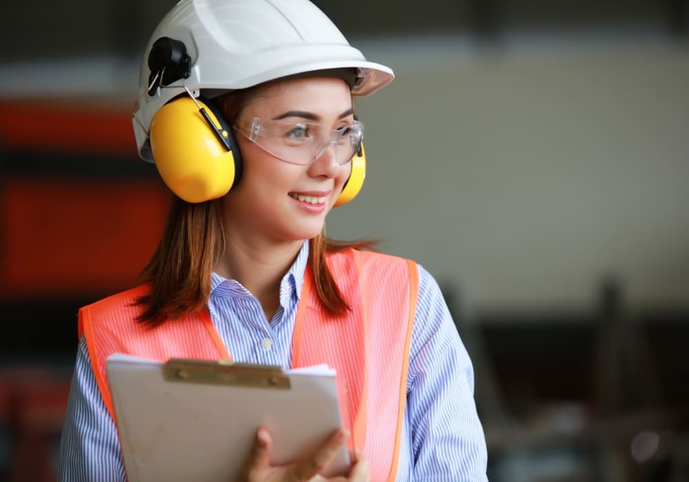 mũ bảo hộ cho công trình