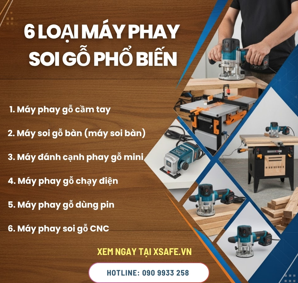 Phân loại các dòng máy phay gỗ phổ biến nhất hiện nay