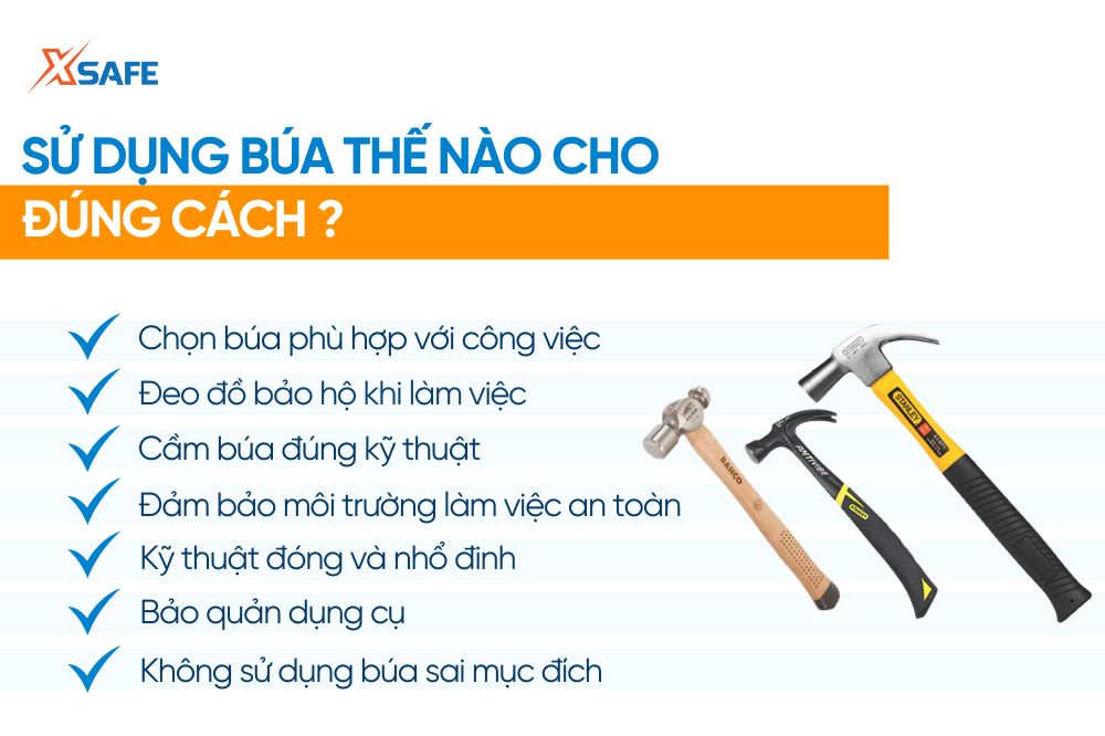 Cách sử dụng búa