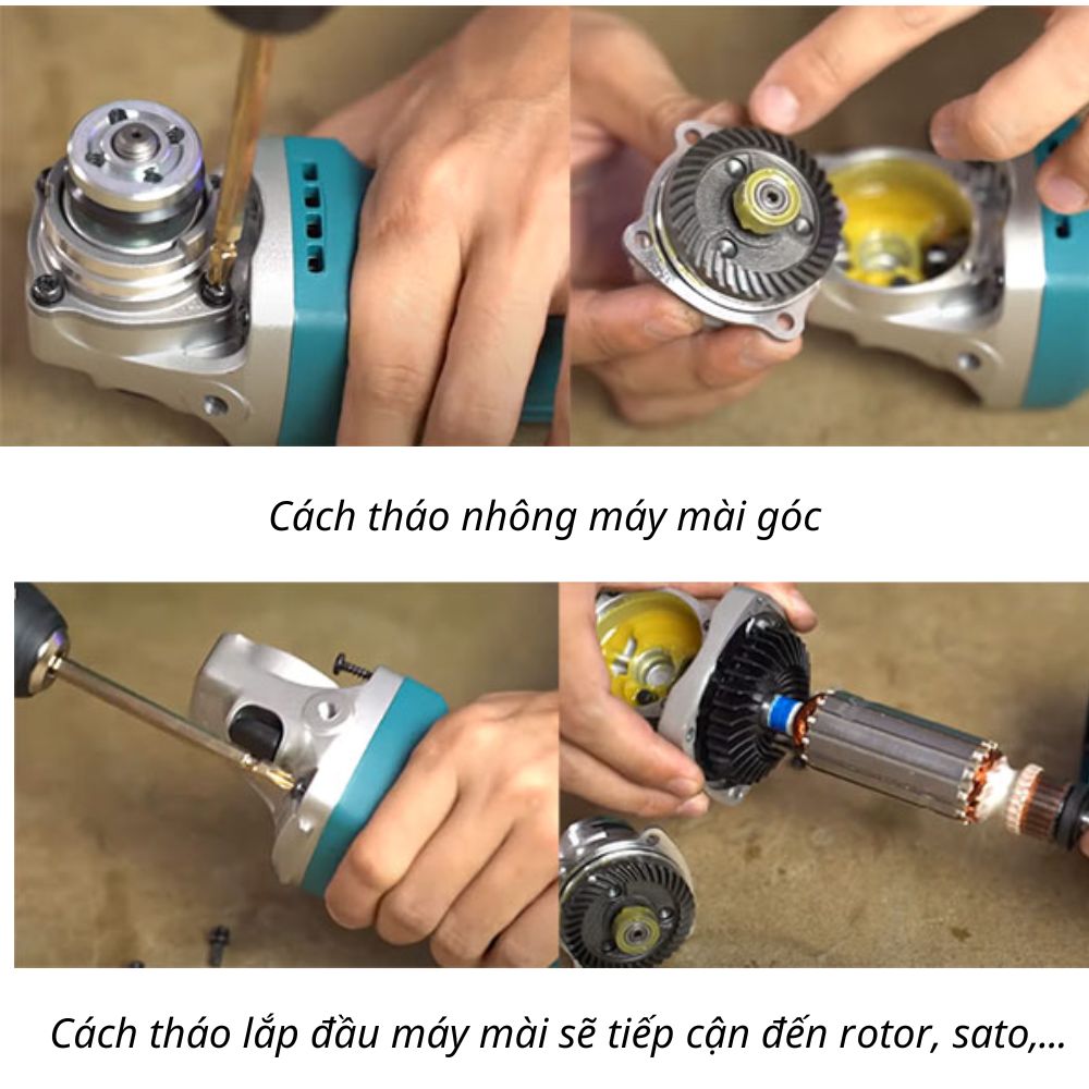 Tháo mô tơ và rotor