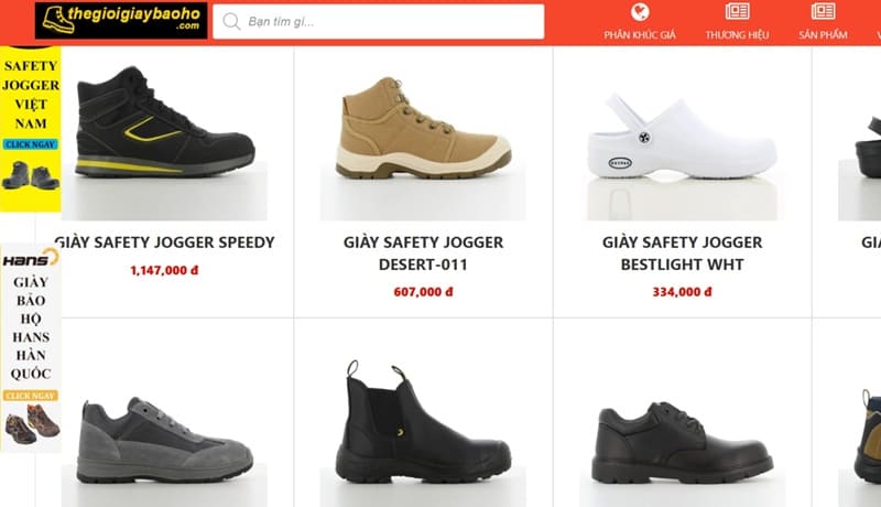 Thế Giới Giày Bảo Hộ